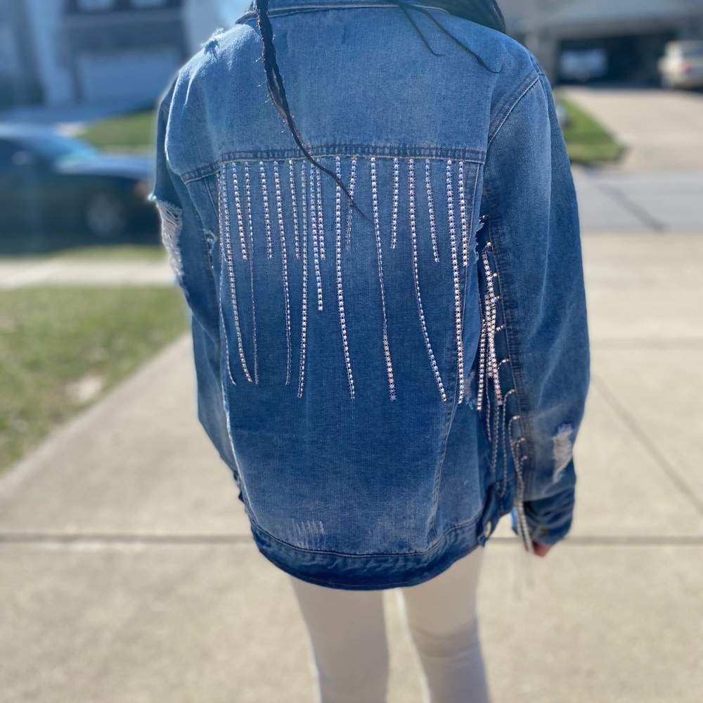 Custom Made Jean Jacket .
